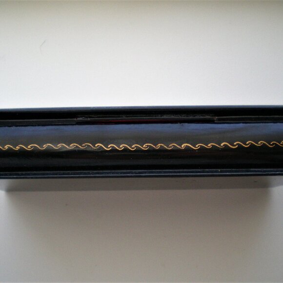 Russian USSR Signed PALEKH Палех Lacquer Jewelry Trinket Box 5 7/8" x 2 3/4" - Picture 10 of 12